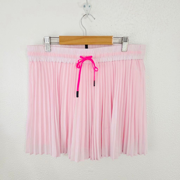 G/Fore Micro-pleat Ops High Waisted Skort blush pink tennis skirt size large - Picture 3 of 9